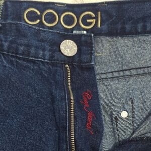 COOGI Denim Jeans with Gold and Red Details